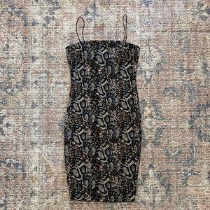 M BOUTIQUE SNAKE SKIN BODYCON DRESS